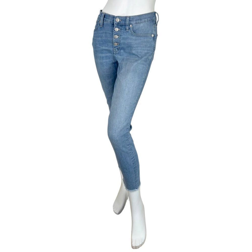 Madewell 9" High-Rise Skinny Crop Jeans: Button-Front Edition J0505 Size 28